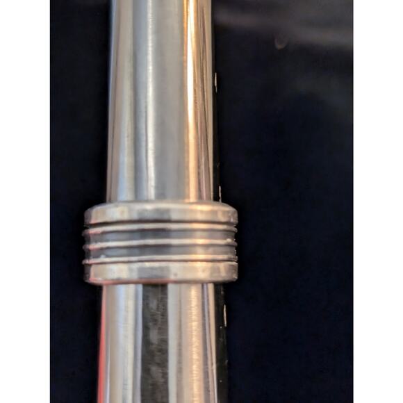 Vintage 925 Mexico Sterling Silver 3/8" Wide Banded Spinner Ring Size 5.25 - Picture 3 of 5